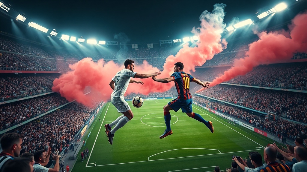 الكلاسيكو يشتعل: ملحمة كروية جديدة بين ريال مدريد وبرشلونة تخطف الأنفاس