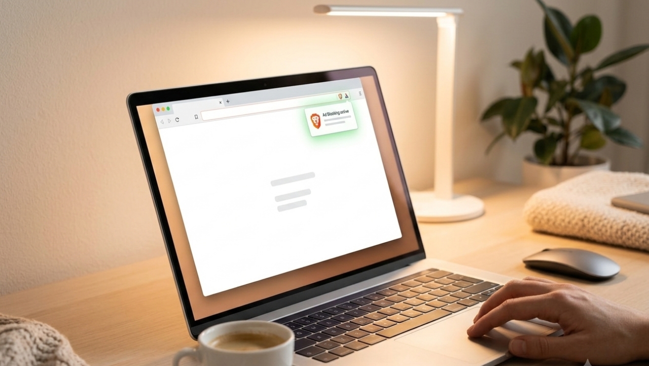 Brave browser blocks ads and trackers by default, giving users a cleaner and faster web experience.