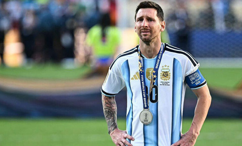 ليونيل ميسي نجم المنتخب الارجنتيني